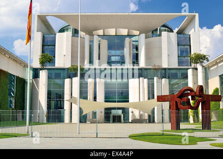 Germany, Berlin: Outside view of the building of the German Chancellery Stock Photo