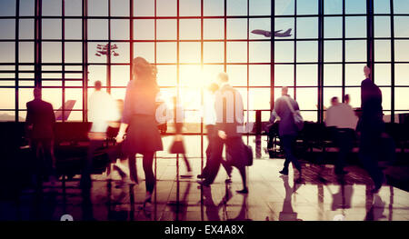 International Airport Terminal Travel Business Trip Concept Stock Photo
