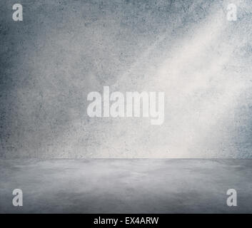 Concrete Room Corner Shadow Sunlight Wallpaper Concept Stock Photo