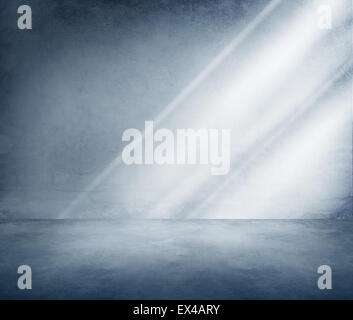 Concrete Room Corner Shadow Sunlight Wallpaper Concept Stock Photo