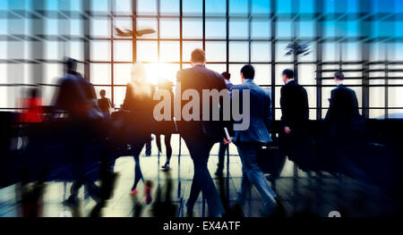 Airport Commuter Business Travel Tour Vacation Concept Stock Photo