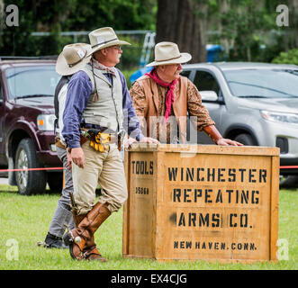 Pioneer Days Festival in the small North Florida town of High Springs. Stock Photo