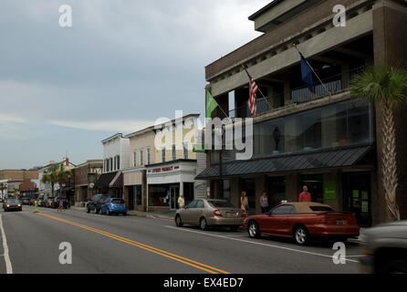 Bay Street Beaufort South Carolina USA Stock Photo