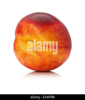 fresh nectarine isolated on the white background. Stock Photo