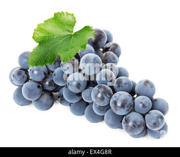 Ripe grapes isolated on the white background. Stock Photo