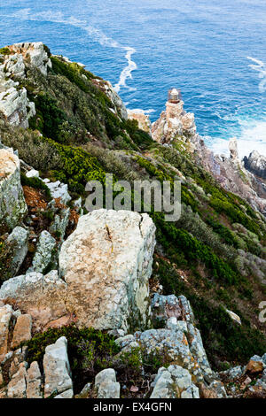 The new lighthouse undergoing repairs on Cape Point South Africa, Africa Stock Photo