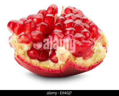 pomegranate isolated on the white background. Stock Photo