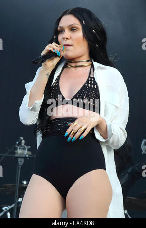 London, UK. 05th July, 2015. Jessie J performs at Wireless Festival Day Three at Finsbury Park, London, England on July 5th 2015 Photo by Credit:  KEITH MAYHEW/Alamy Live News Stock Photo