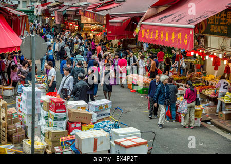 Bowrington Road Market in Hong-Kong, China Stock Photo