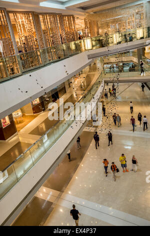 Interior of IFC shopping mall in Hong Kong, China Stock Photo