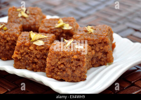 Habshi Halwa Known as Multani Sohan Halwa Stock Photo 