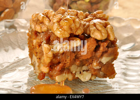 Honey Walnut Halva Stock Photo