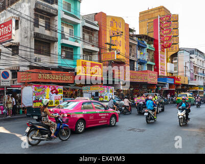 Traffic in the city, Pattaya, Chon Buri Province, Thailand