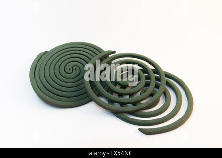 mosquito whiten spiral coil still Stock Photo