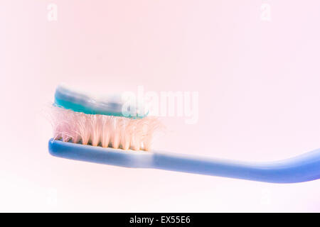 oral plastic background nobody morning mouth routine Stock Photo