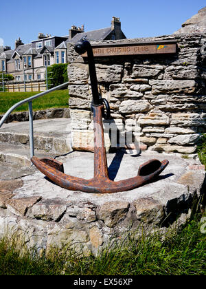 Old Anchor at Fourth Cruising Club, Dunfermline, Fife, Scotland, UK. Stock Photo