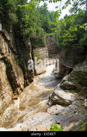 Ausable Chasm in Adirondack Mountains NY Stock Photo