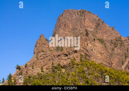 ESP, Spain, the Canary Islands, island of La Palma, national park Caldera de Taburiente, the pass La Cumbrecita at the southern  Stock Photo