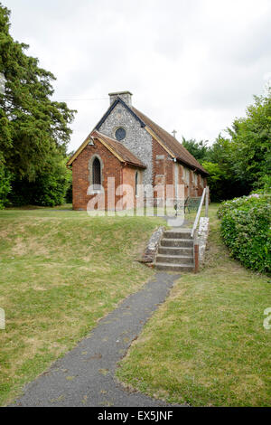 Path and steps leading to St Johns church in Winterslow Wiltshire UK Stock Photo