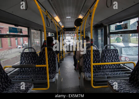 inside bus Berlin Germany Stock Photo