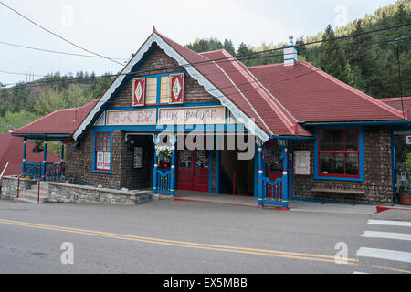 Pikes Peak Cog Railway Depot,  Pikes Peak - America's Mountain!, Colorado Spring, Colorado , USA, North America, United States Stock Photo