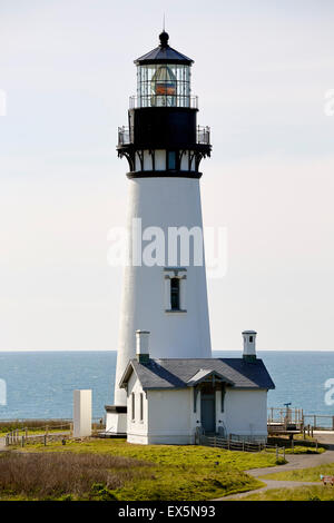 Historic Yaquina Head Lighthouse, Yaquina Head Outstanding Natural Area, Newport, Oregon USA Stock Photo