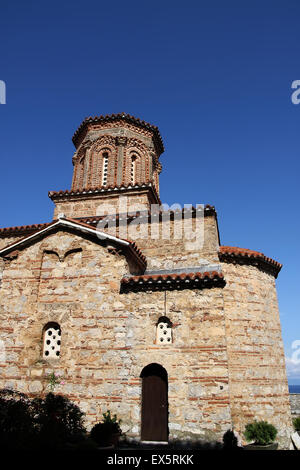 Church of St. Naum on Ohrid Lake, Macedonia Stock Photo