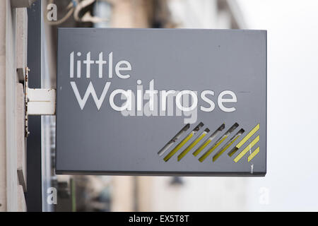 sign on the outside of a store in Cardiff, Wales. Stock Photo