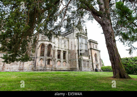 Alton Towers derelict house on the Estate Theme Park Gardens Staffordshire England UK Stock Photo