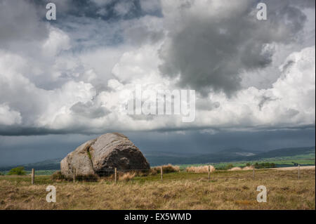 The Great Stone of Fourstones High Bentham Stock Photo