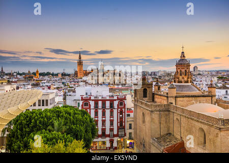 Seville, Spain old town skyline. Stock Photo