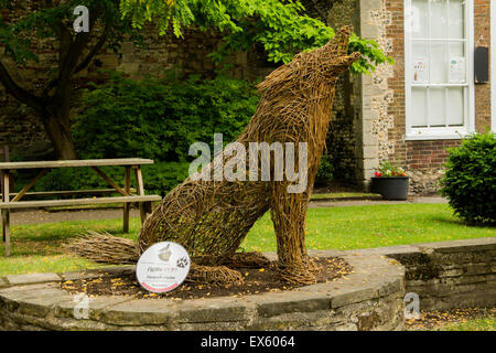 Wolf Trail exibition in Bury St Edmunds Stock Photo