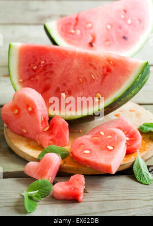 Watermelon slices Stock Photo