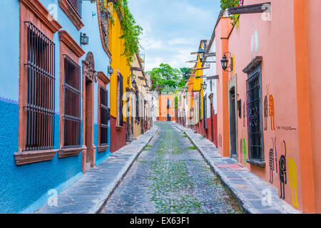 Street view of San Miguel de Allende , Mexico Stock Photo