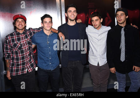Hollywood, California, USA. 7th July, 2015. The Janoskians arrives for the premiere of the film 'The Gallows' at Hollywood High School. Credit:  Lisa O'Connor/ZUMA Wire/Alamy Live News Stock Photo