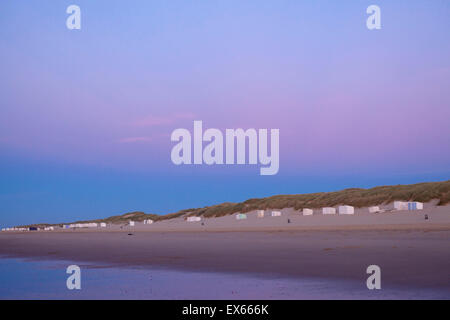 Europe, Netherlands, Zeeland, evening ambience at the beach between Oostkapelle and Vrouwenpolder on the peninsula Walcheren. Stock Photo