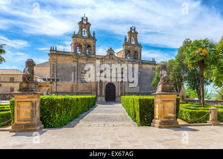 College of Santa Maria de Los Reales Alcazares de Ubeda , Jaen Province, Andalusia, Spain Stock Photo