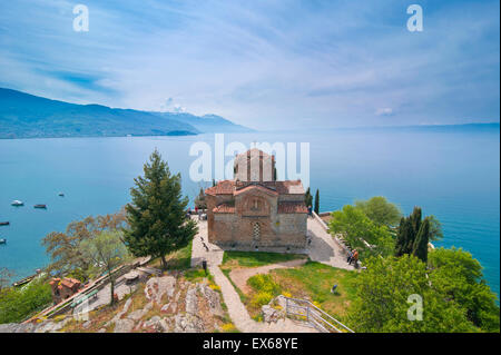 Church of St. John at Kaneo, Unesco World Heritage Site, on Lake Ohrid, Ohrid, Macedonia