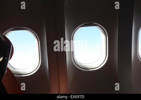 Airplane seat Stock Photo