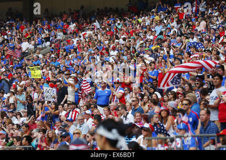 Vancouver, Canada. 5th July, 2015. Fans Football/Soccer : FIFA Women's World Cup Canada 2015 final match between United States 5-2 Japan at BC Place in Vancouver, Canada . © Yusuke Nakanishi/AFLO SPORT/Alamy Live News