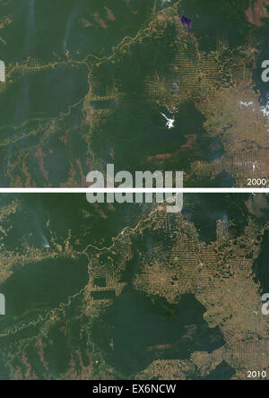 Satellite view deforestation in rondonia brazil hi-res stock photography  and images - Alamy