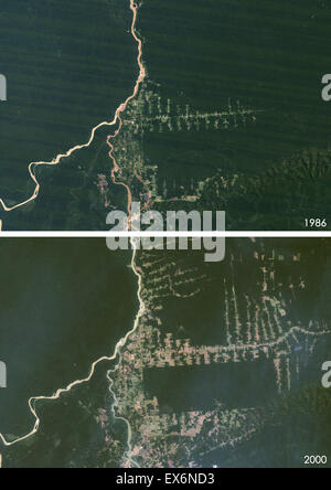 Satellite view deforestation in rondonia brazil hi-res stock photography  and images - Alamy