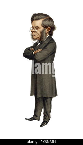 Thomas Henry Huxley 1825 – 29 June 1895. English biologist, known as 'Darwin's Bulldog' for his advocacy of Charles Darwin's theory of evolution Stock Photo