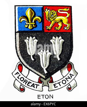 Emblem for Eton College, often informally referred to simply as Eton, an English independent boarding school located in Eton, Berkshire, near Windsor. The school was founded by Henry VI of England in 1440. Stock Photo