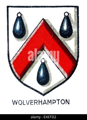 Emblem for City of Wolverhampton College, Wolverhampton, West Midlands, a further education college. It was formed in 1999 as the result of a merger of Wulfrun and Bilston colleges. Stock Photo