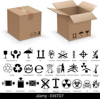 carton box packing icon vector illustration design Stock Vector Image ...
