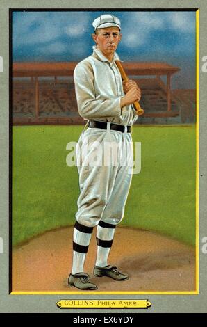 Eddie Collins, Philadelphia Athletics, baseball card portrait Stock Photo
