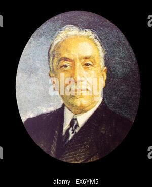 A portrait of Niceto Alcalá-Zamora y Torres (6 July 1877 – 18 February 1949) was a Spanish lawyer and politician who served, briefly, as the first prime minister of the Second Spanish Republic, and then—from 1931 to 1936—as its president. Stock Photo