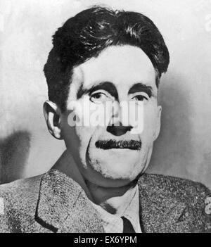 George Orwell Eric Arthur Blair Portrait Modern Illustration Stock