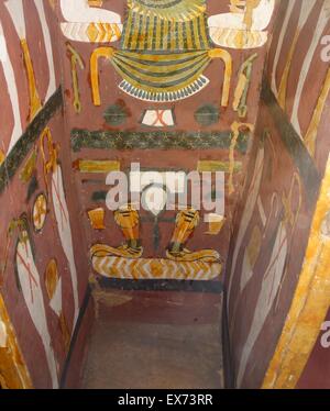 Wooden coffin of a noble (c. 1069-945 BC, Twenty-first Dynasty of Egypt) Stock Photo